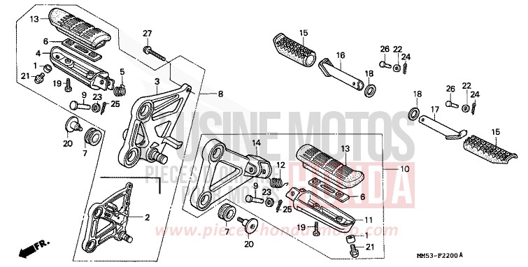 STUFE von CB1300 Super Bold'or ABS R124B (R124B) von 1987
